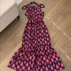 LUCKY BRAND chandelier pattern maxi sundress, XS,